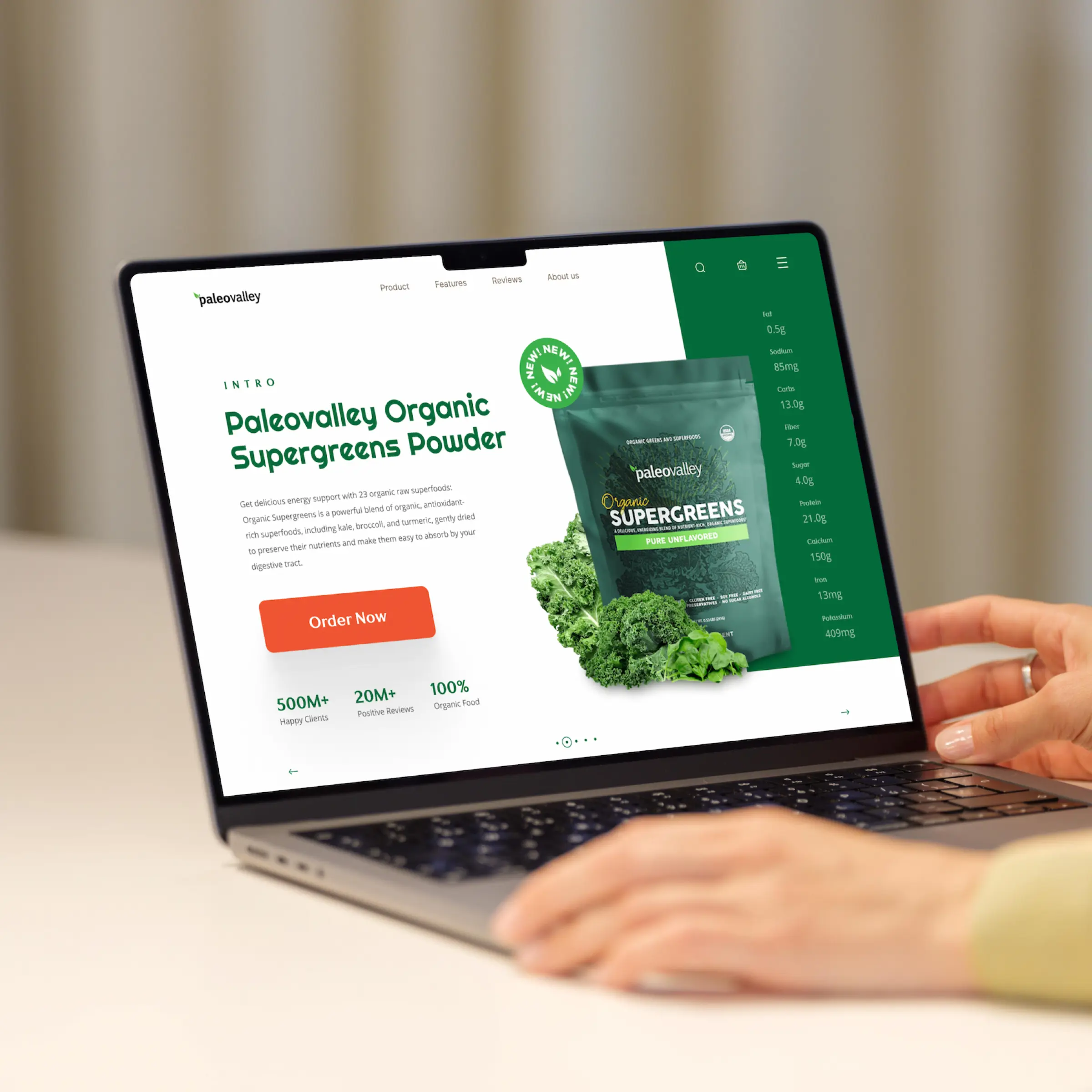 Paleovalley storefront — product presentation designed by Convertica Studio