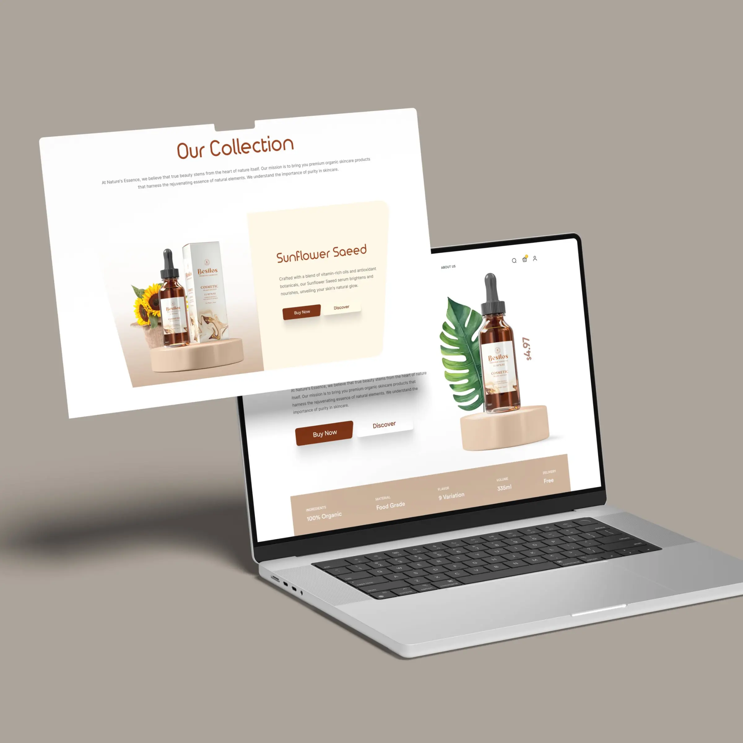 Bevliss storefront — product presentation designed by Convertica Studio