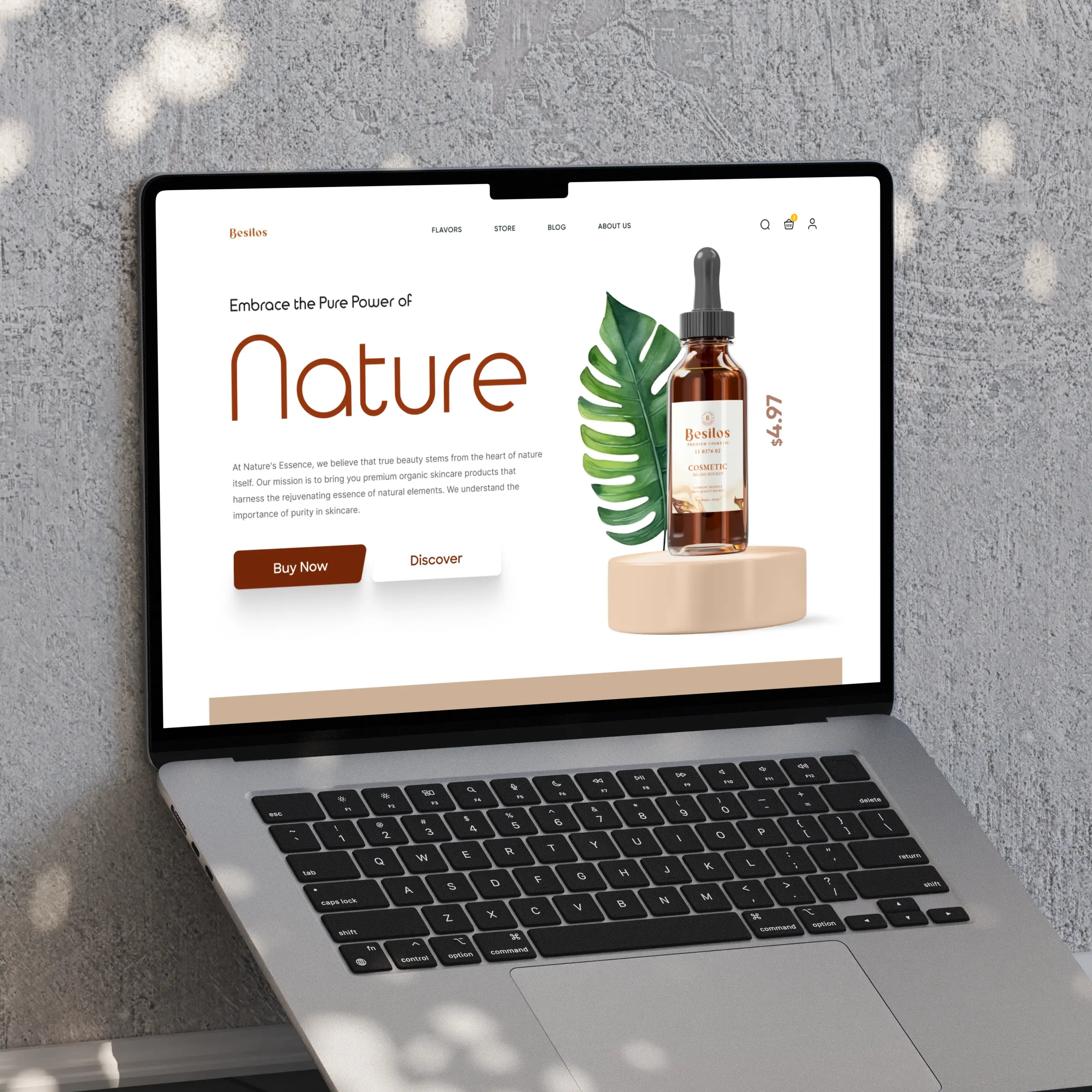 Bevliss storefront — content and trust sections designed by Convertica Studio