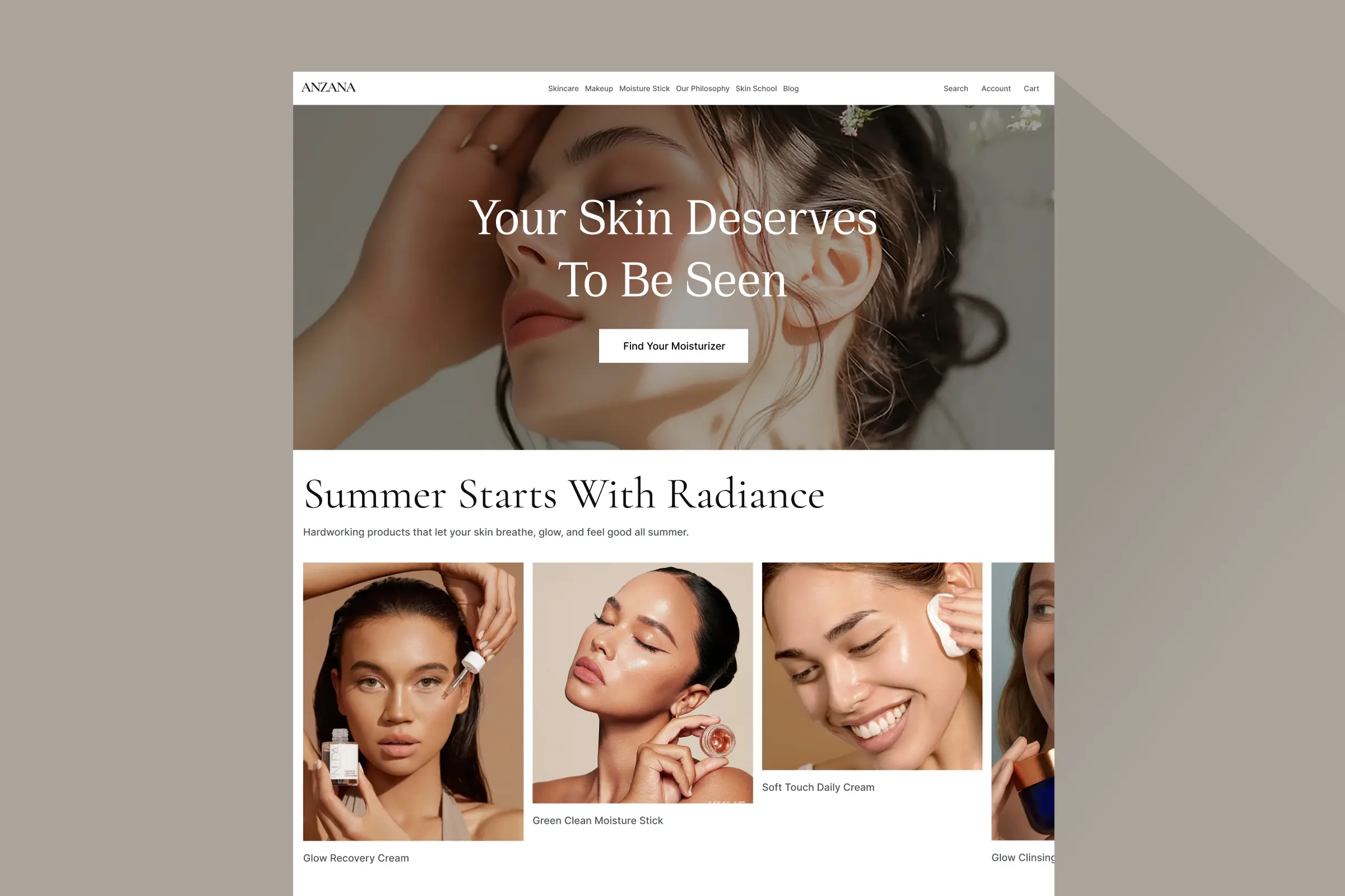 Anzana storefront — product presentation designed by Convertica Studio