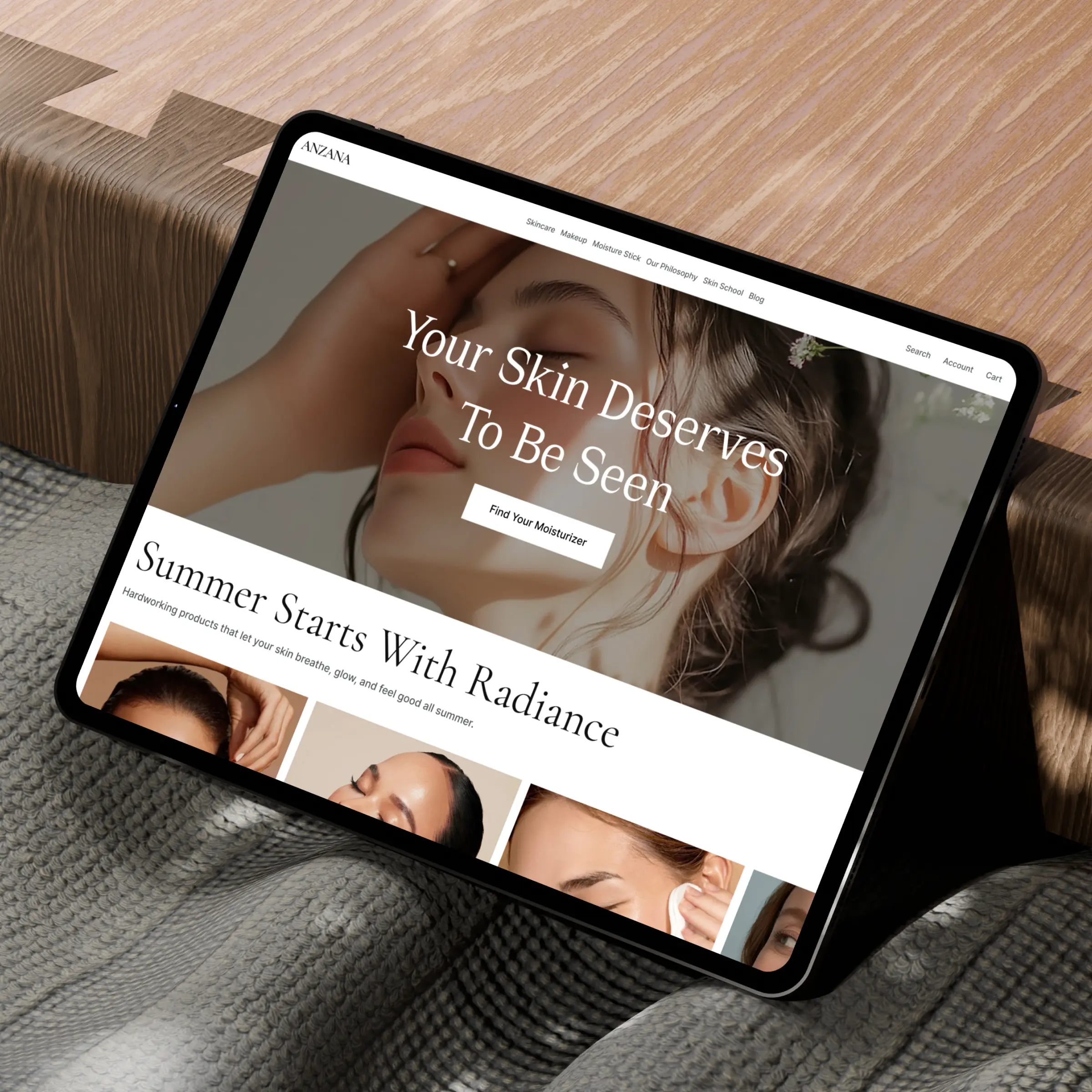 Anzana mobile screens