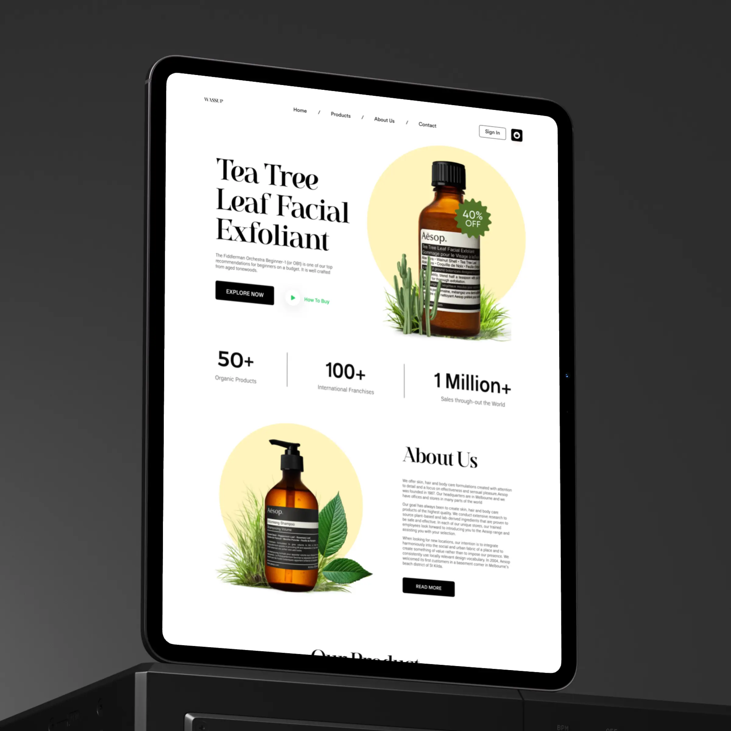 Aesop storefront designed by Convertica Studio