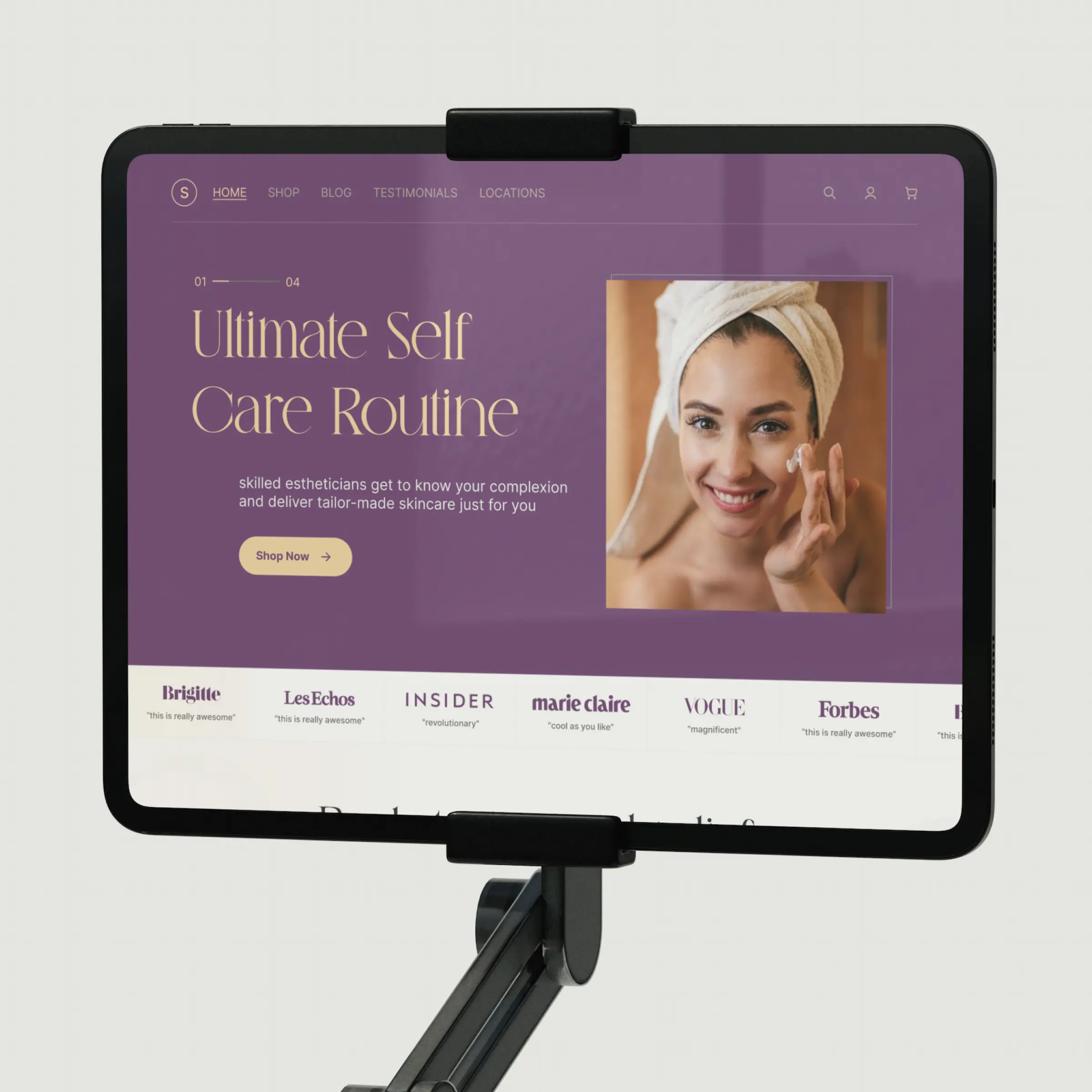Skin-Care mobile screens