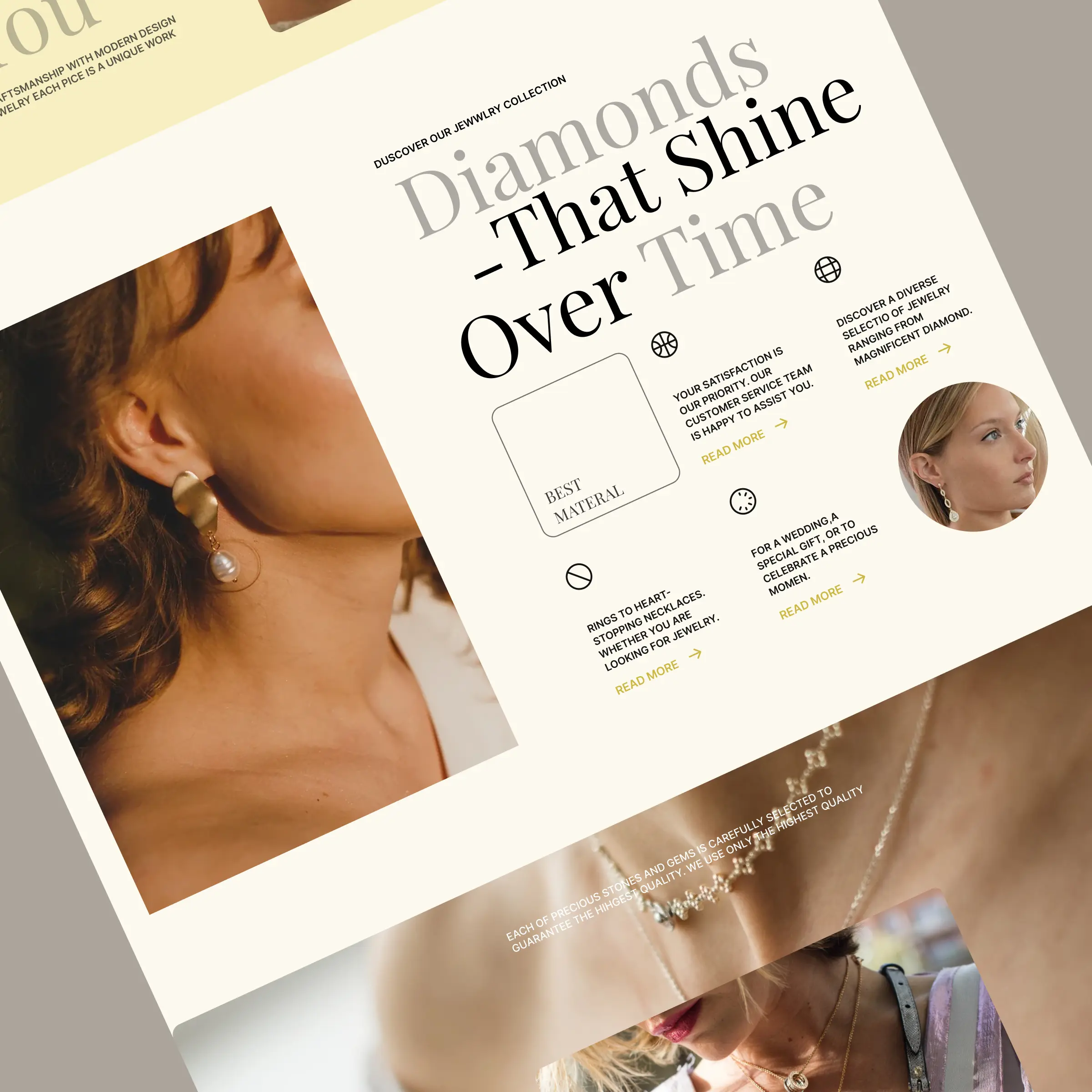 Jiwe storefront — content and trust sections designed by Convertica Studio