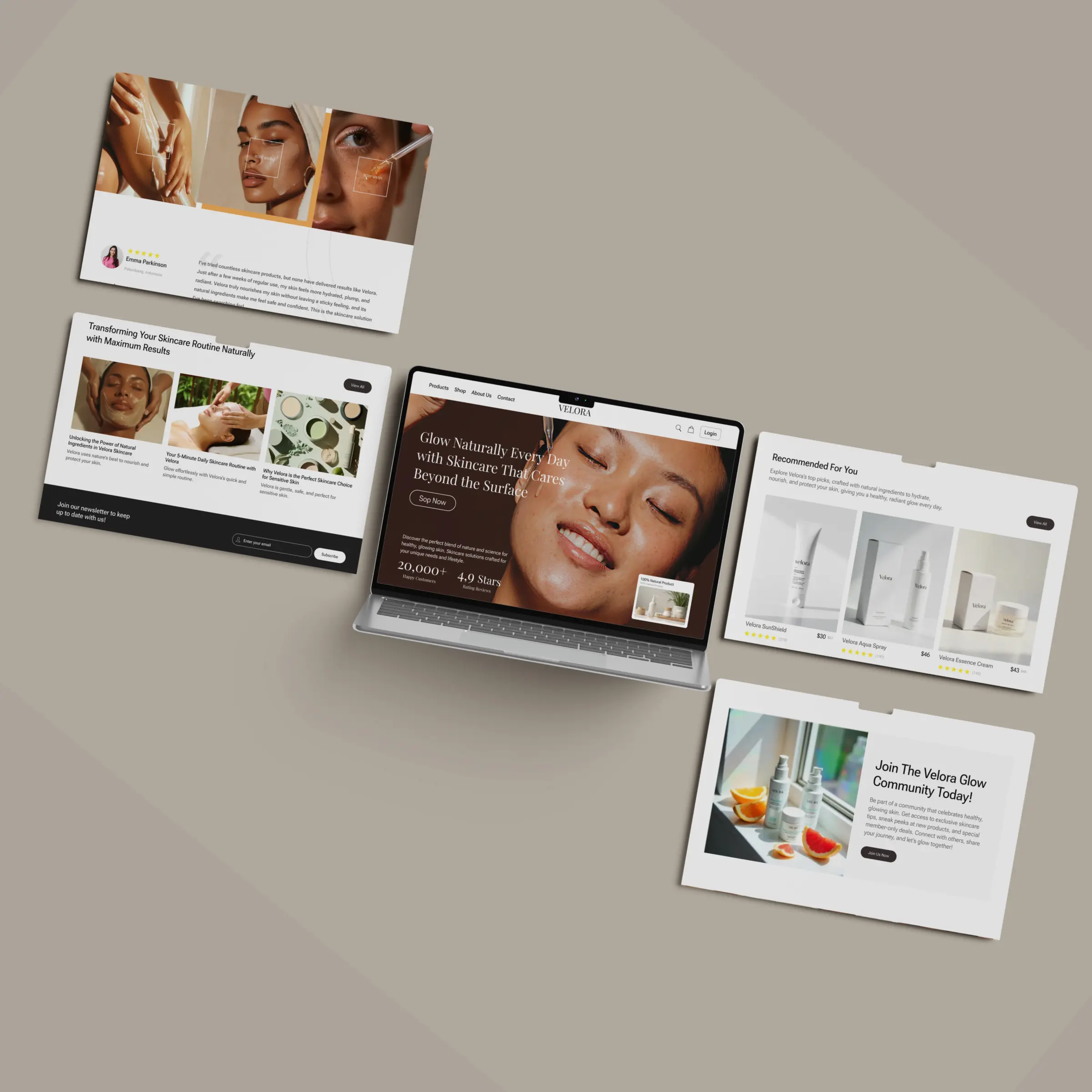 Velora storefront designed by Convertica Studio