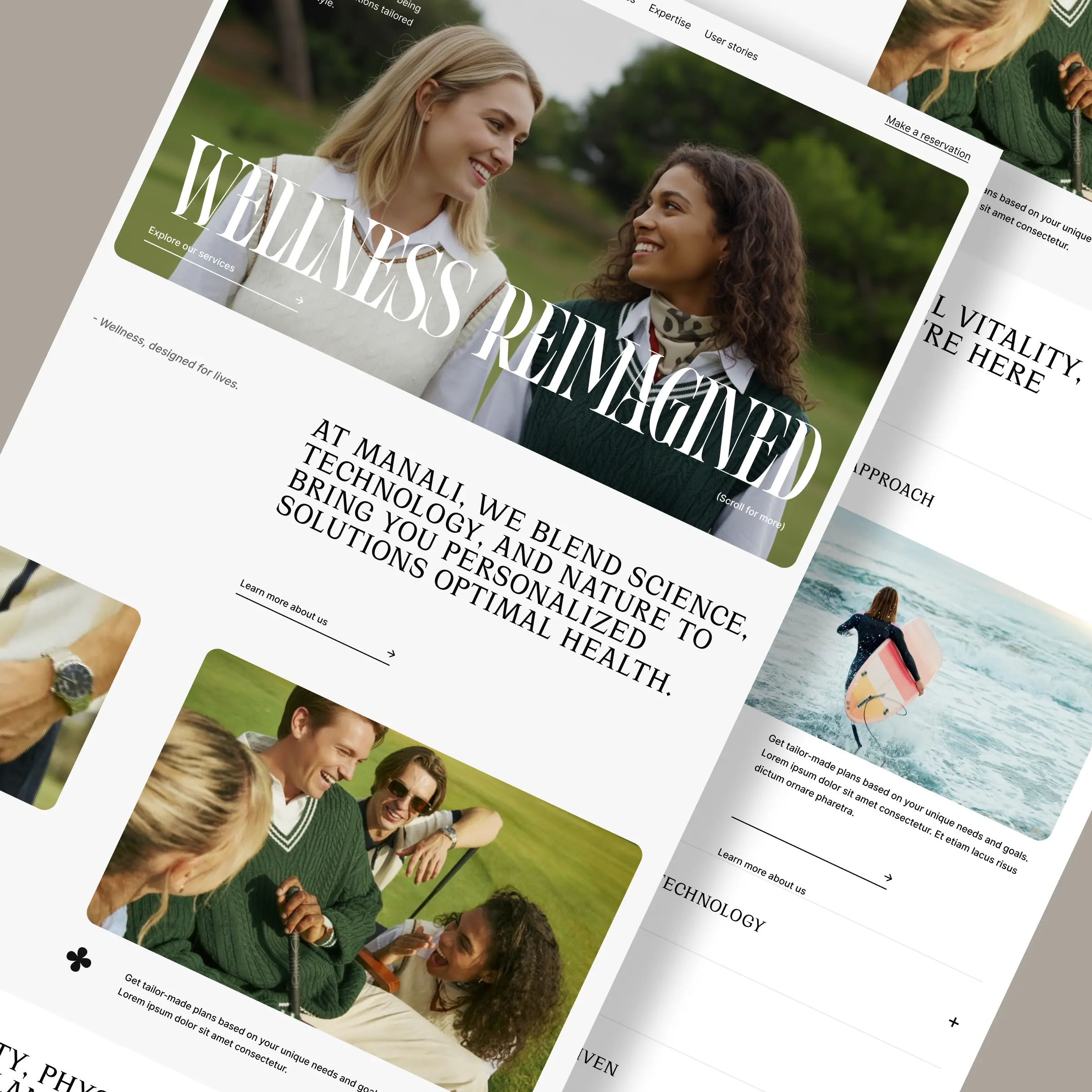 Manali storefront — content and trust sections designed by Convertica Studio