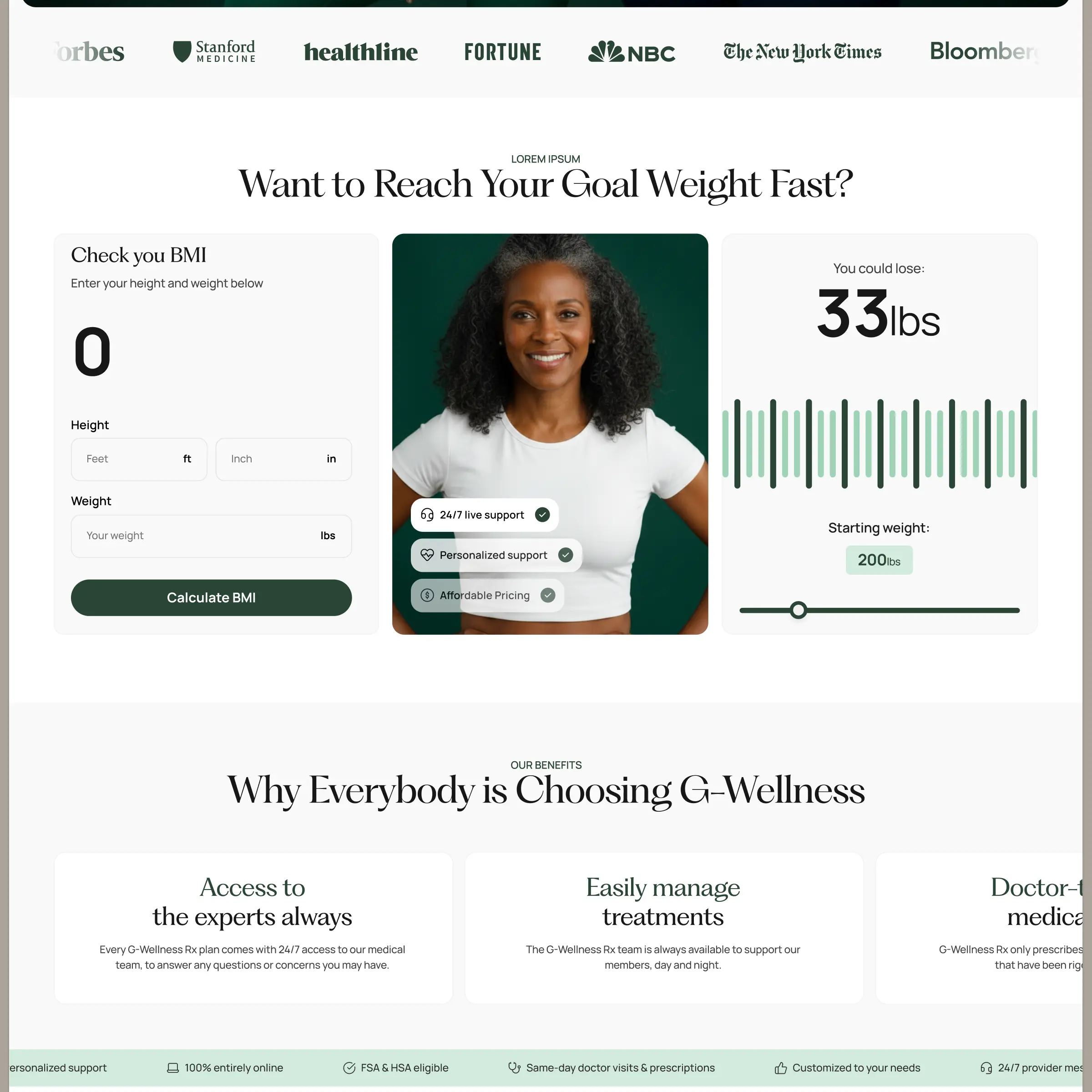 G-Wellness storefront — product presentation designed by Convertica Studio