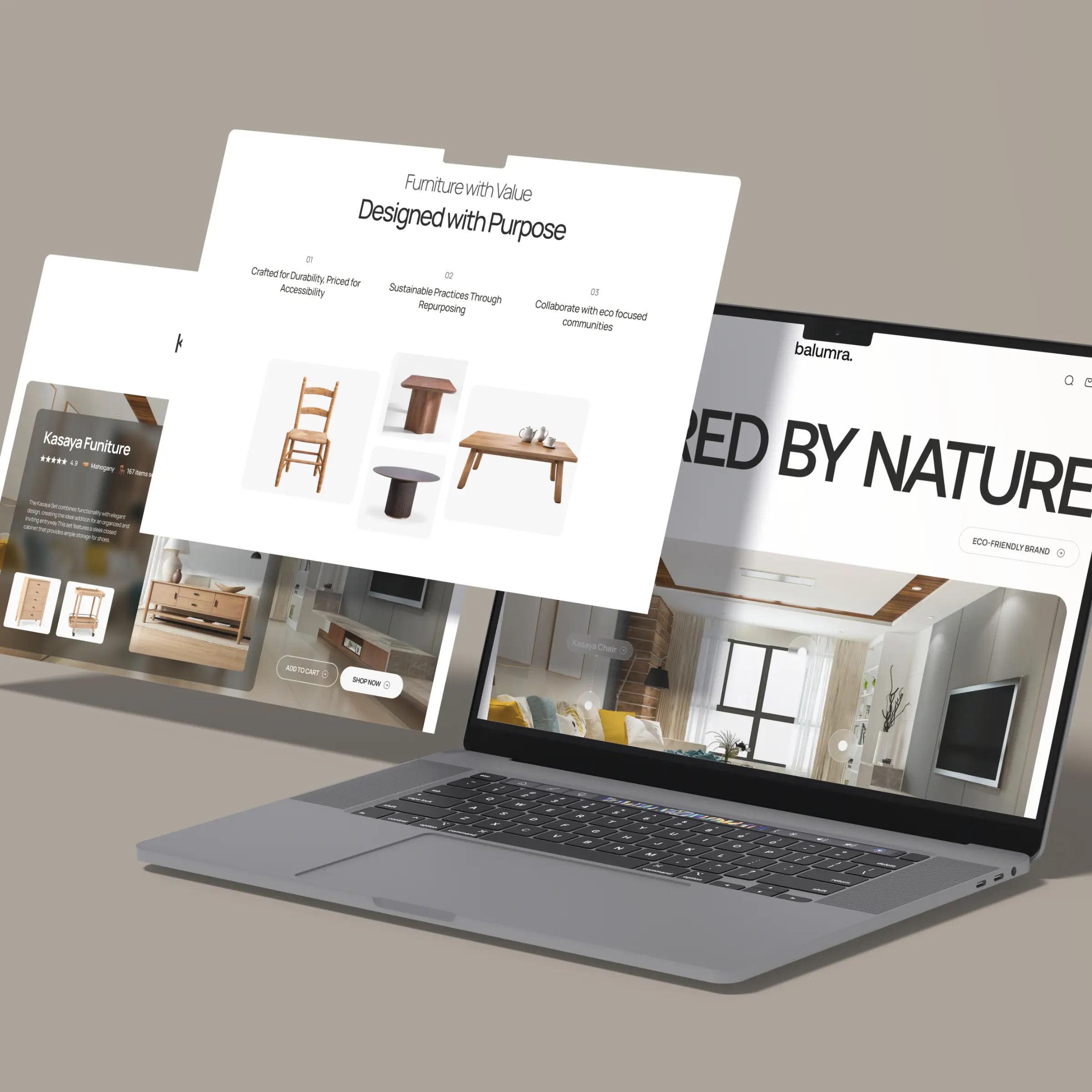 Balumra storefront — content and trust sections designed by Convertica Studio