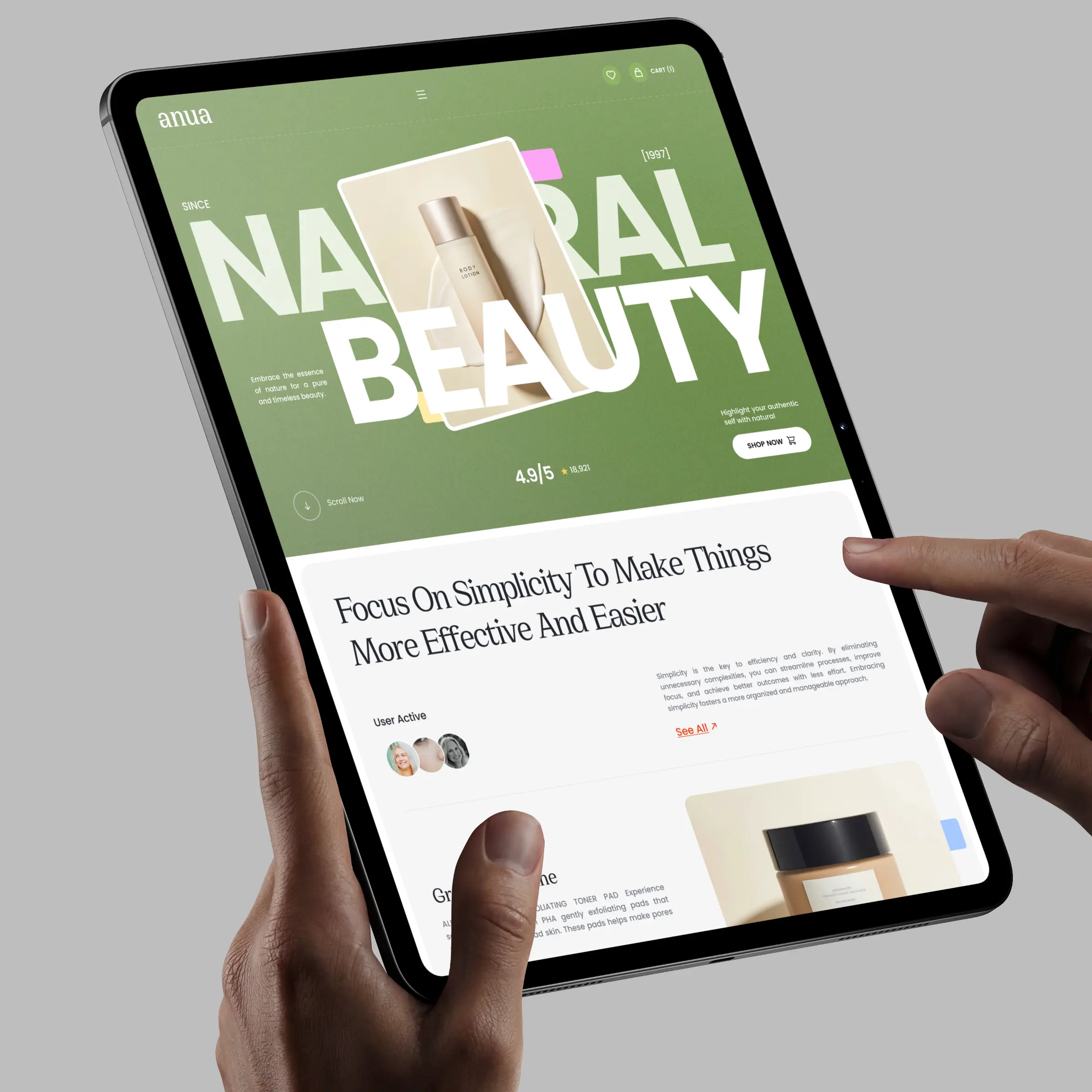Anua storefront — product presentation designed by Convertica Studio