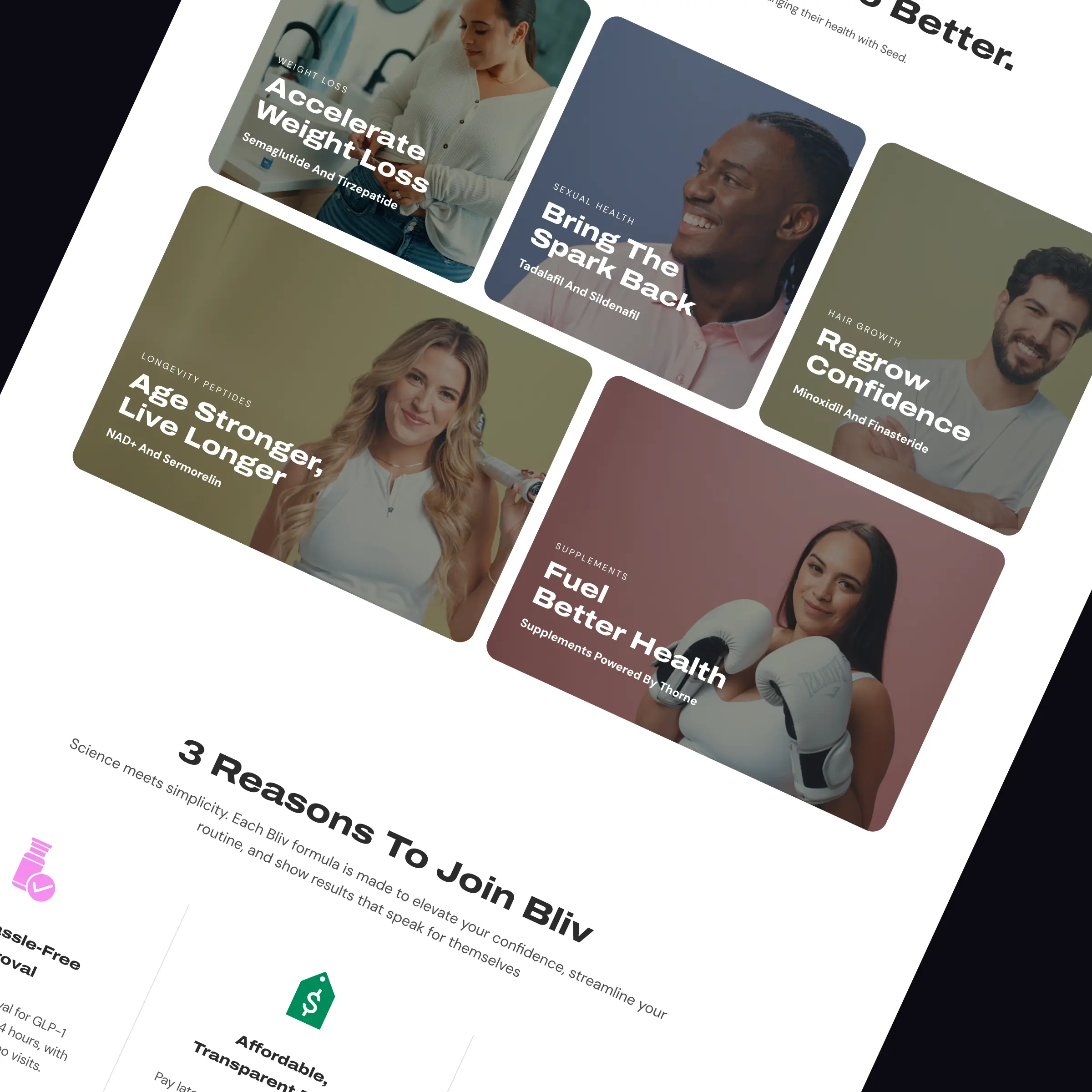 Redesigned BLIV patient journey section