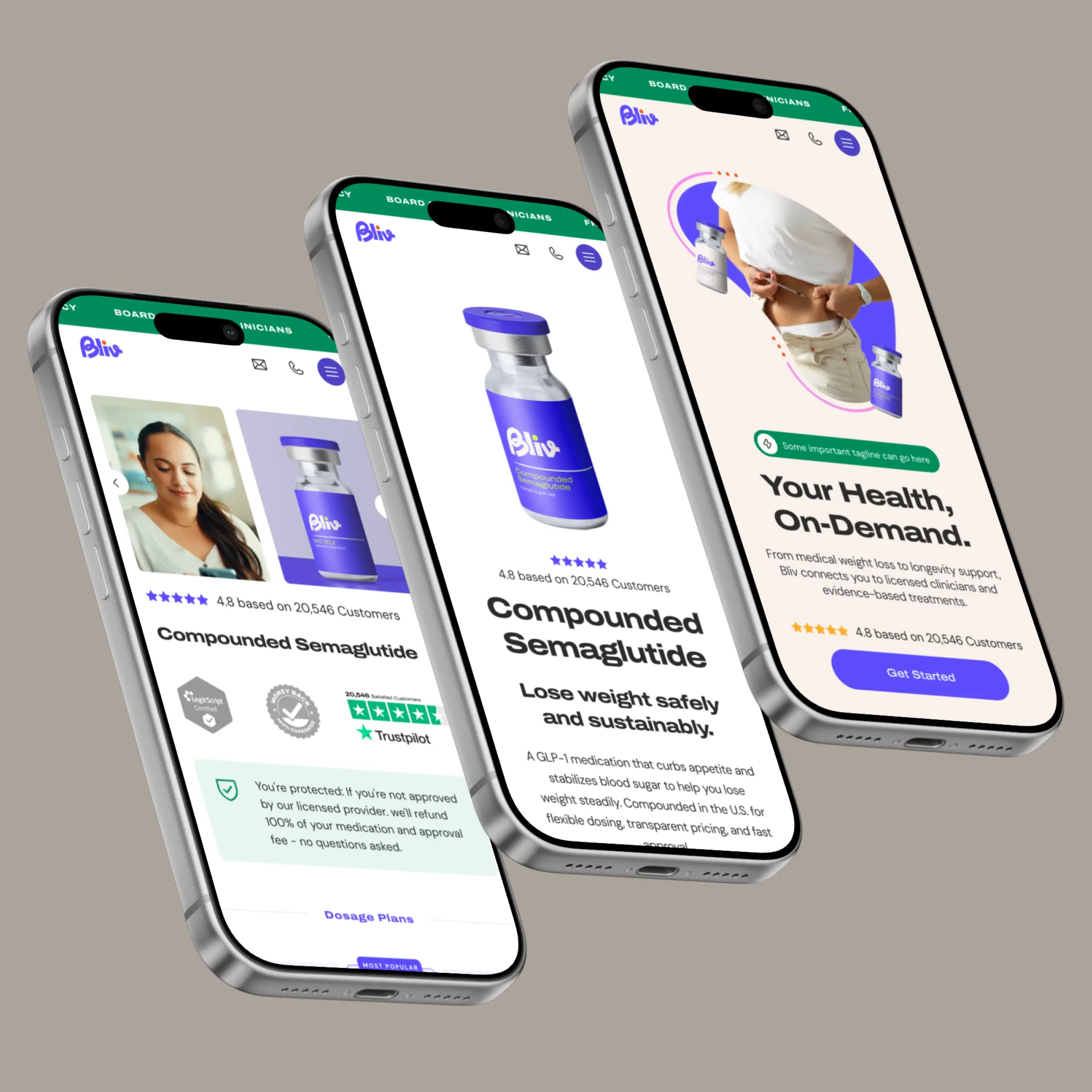 Redesigned BLIV patient journey section