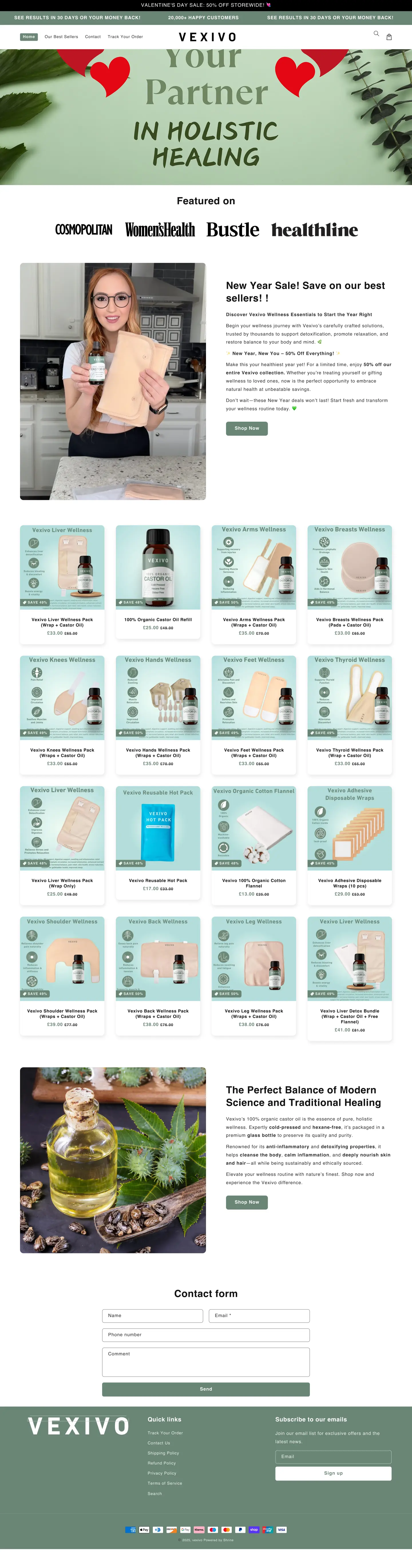 Wellness store before the Convertica redesign