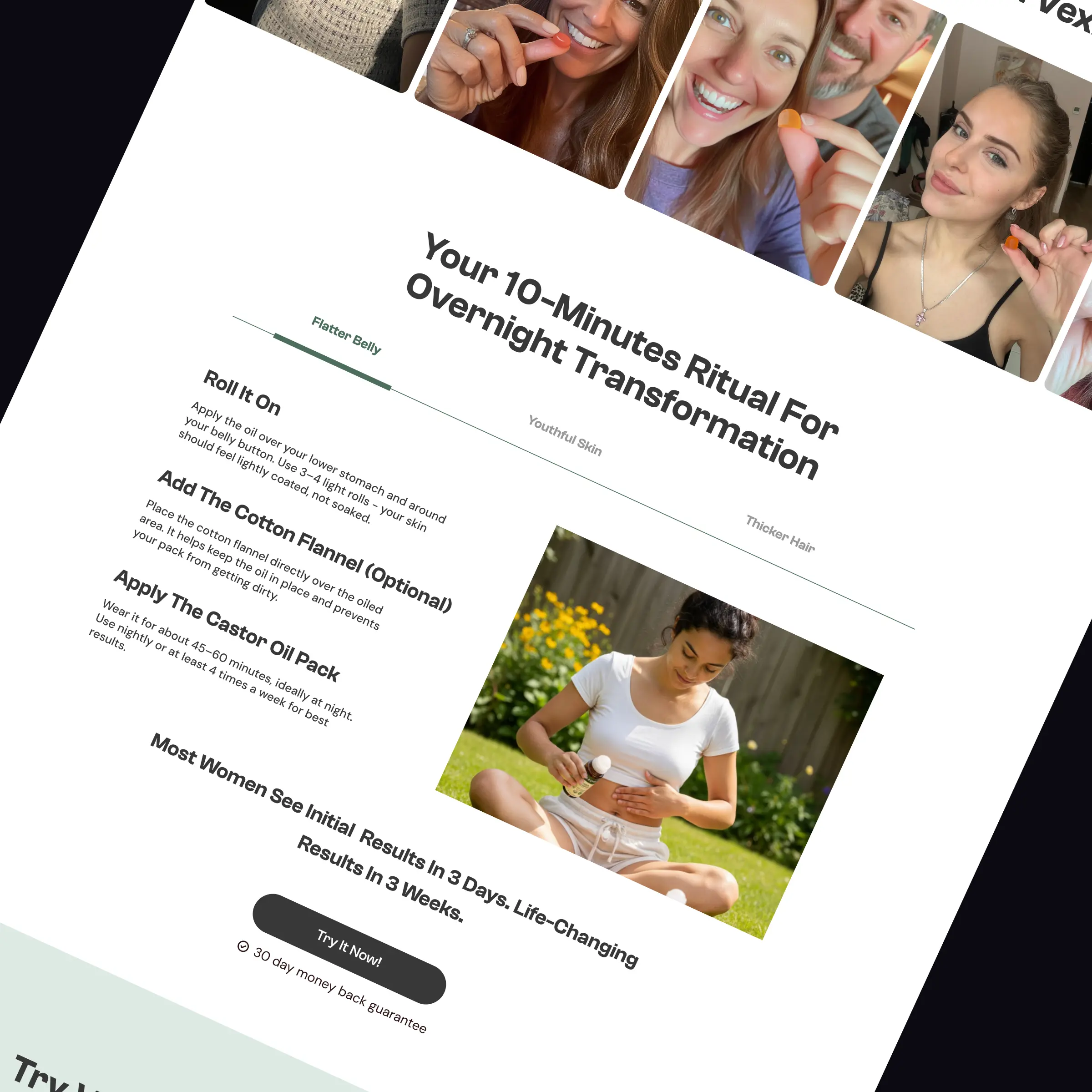 Redesigned Vexivo homepage section