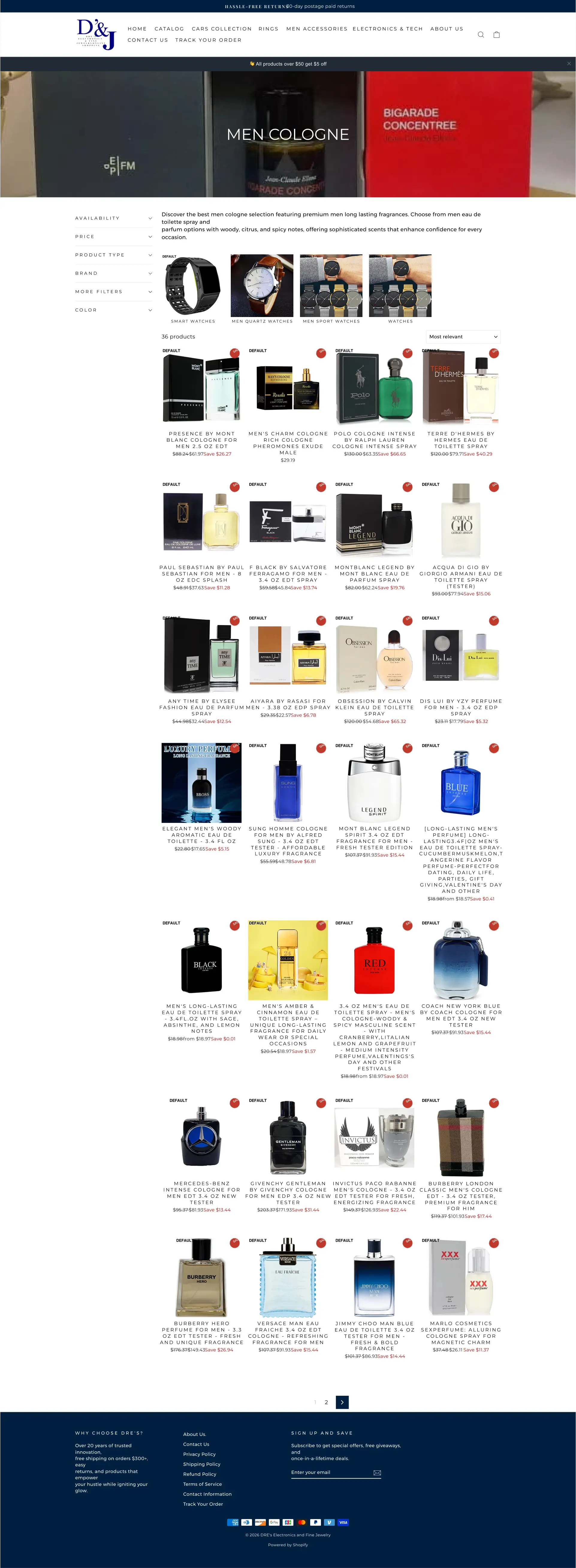 DRE24 collection page before the CRO redesign