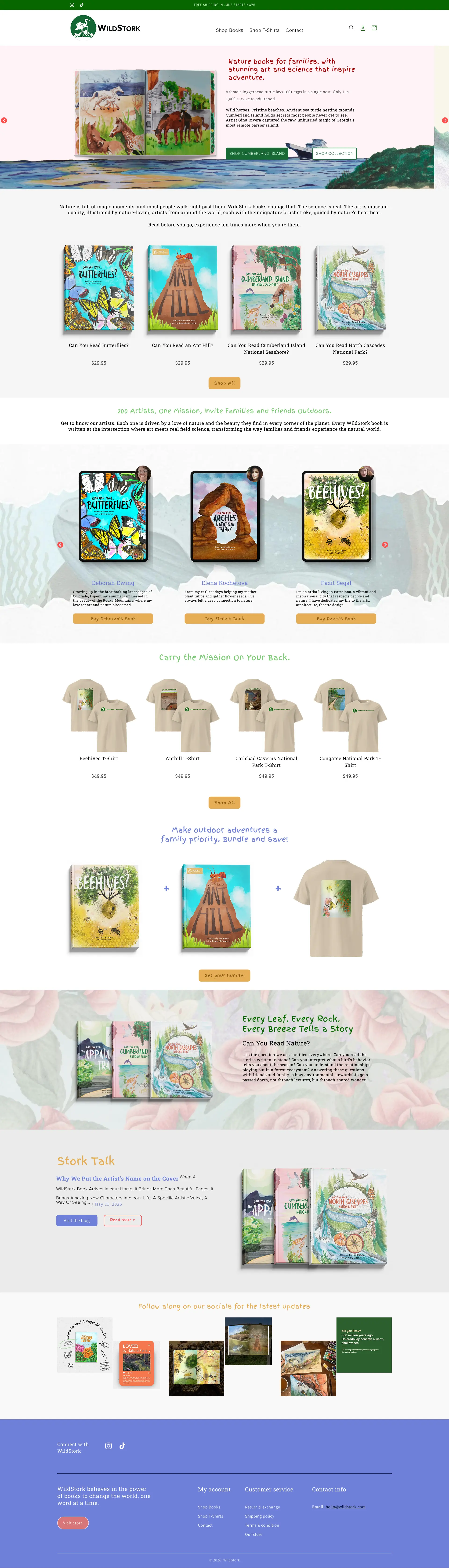 LoveStork Shopify store before the CRO redesign