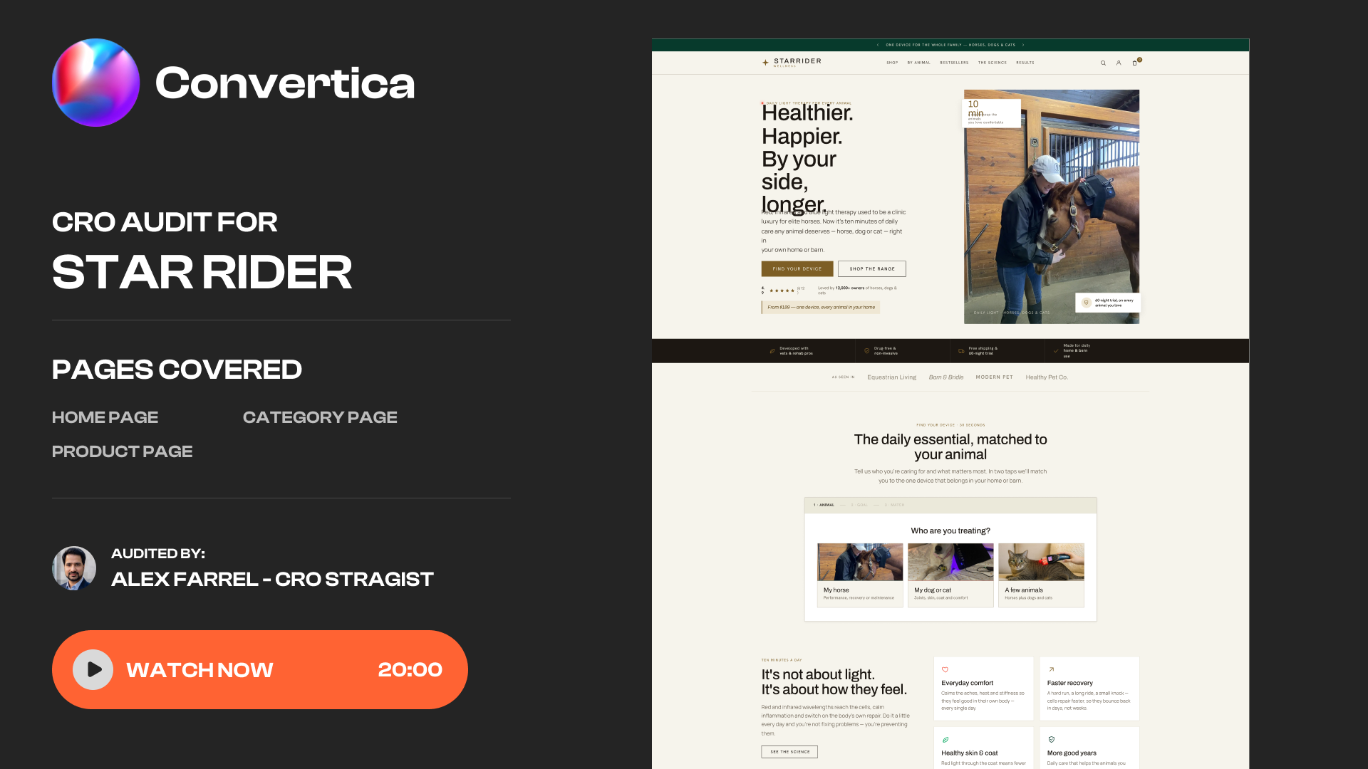 The Star Rider Wellness CRO audit teardown