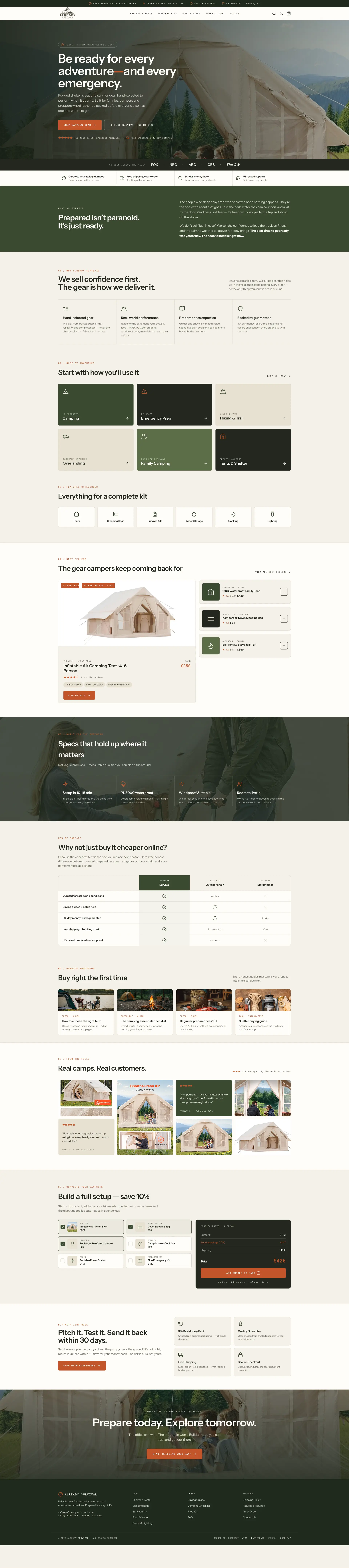 Already Survival store after the Convertica redesign