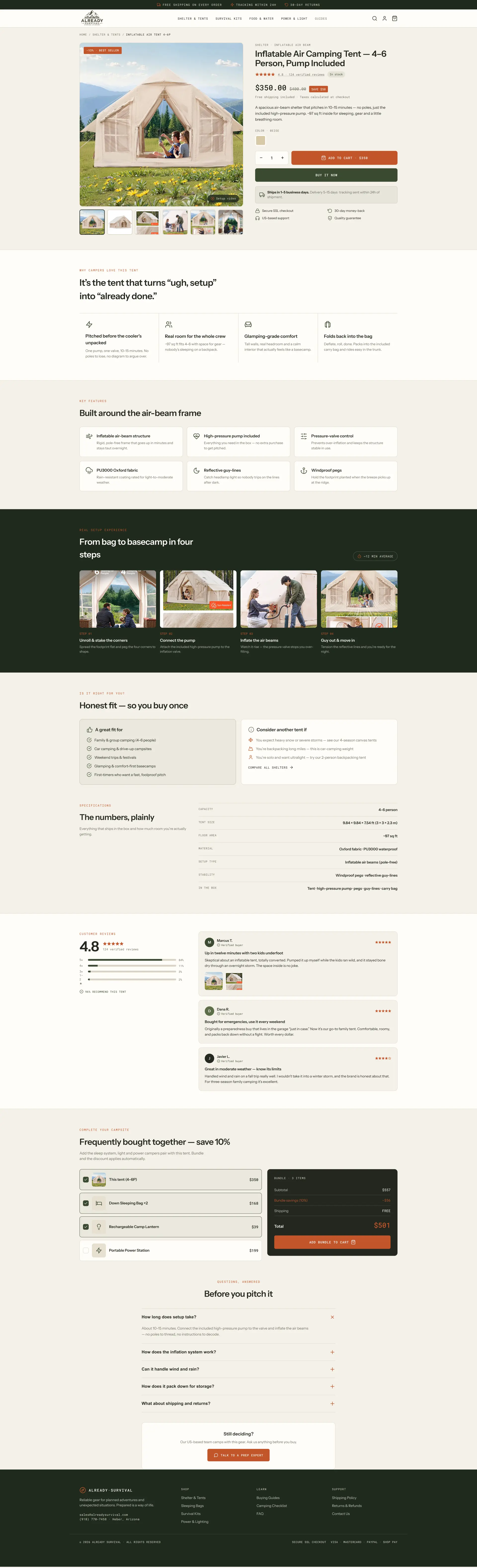 Already Survival product   old page rebuilt on the audit recommendations