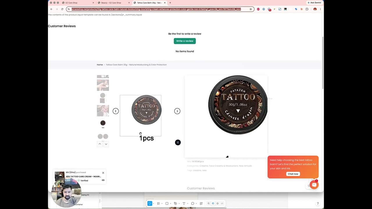 From the EZ Care video teardown