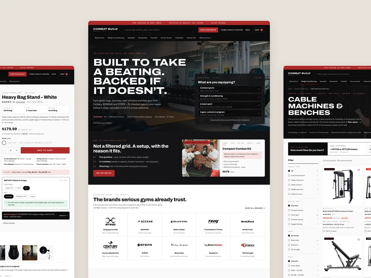 The Combat Build Supply CRO audit teardown