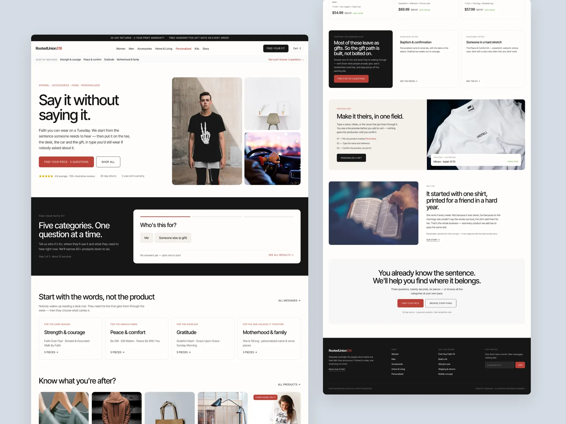 Rick Cuza Entertainment concept redesign: Homepage, two tall columns